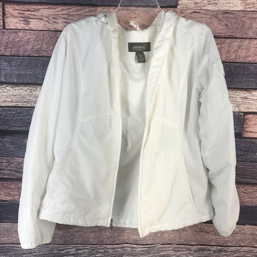 White casual Eddie Bauer jacket